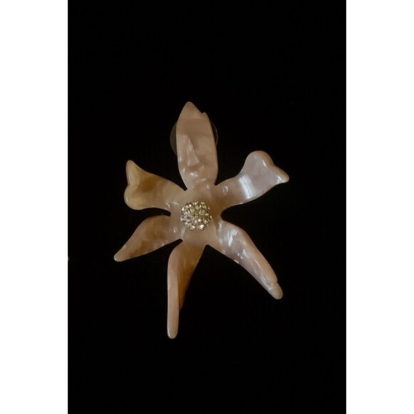 Authentic Signed LELE SADOUGHI Water Lily Blush Earrings - Picture 7 of 9